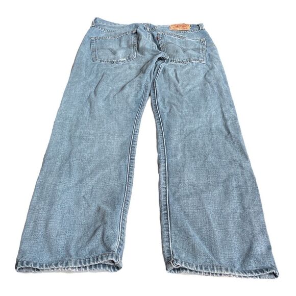 Levi’s Original Fit Straight Leg Button Fly Jeans Blue Size 34x32 - Picture 2 of 6